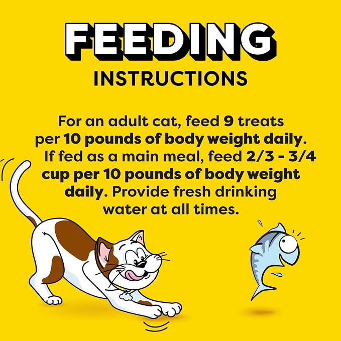 Temptations Jumbo Stuffed Cat Treats, Crunchy and Soft Cat Treats, Tempting Tuna Flavor, 14 oz. Tub