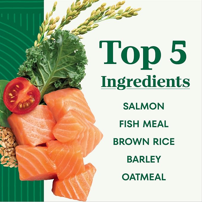 Nutro Natural Choice Small Bites Dry Dog Food, Adult Dog Food Dry Salmon and Brown Rice Recipe, 28 lbs.