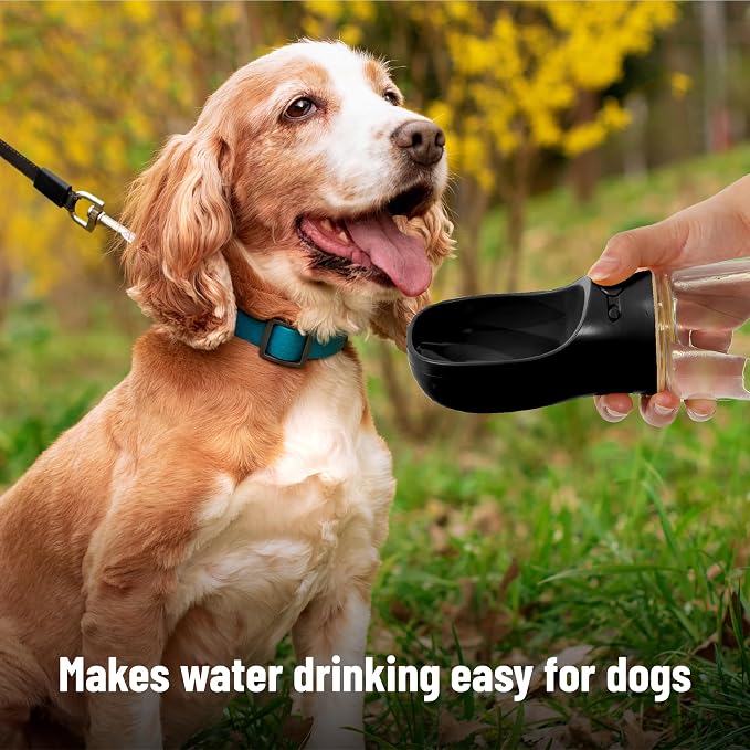 Mr. Pen- Portable Dog Water Bottle, 19 oz, Large, Leak Proof Puppy Water Dispenser with Drinking Feeder for Pets, Outdoor Walking, Hiking, Travel, Not Dishwasher Safe