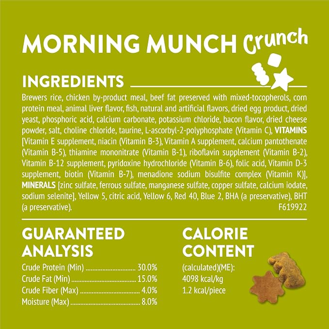 Friskies Purina Party Mix Morning Munch Crunch Egg, Bacon and Cheese Flavors Cat Treats - 20 oz Canister