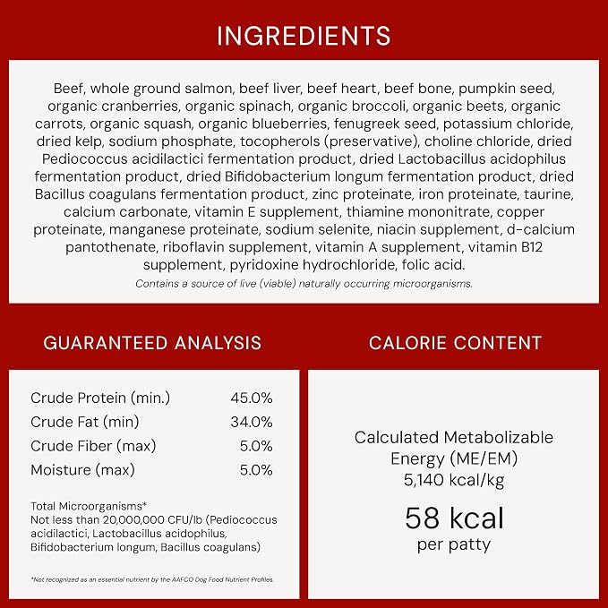 Stella & Chewy's Freeze-Dried Raw Dinner Patties - Surf 'N Turf Salmon & Beef Recipe - High Protein Grain-Free Puppy & Dog Food - Perfect For Picky Eaters - 25 oz