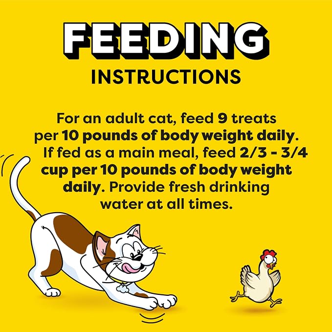 Temptations Jumbo Stuffed Cat Treats, Crunchy and Soft Cat Treats, Tasty Chicken Flavor, 2.5 oz. Pouch (Pack of 12)