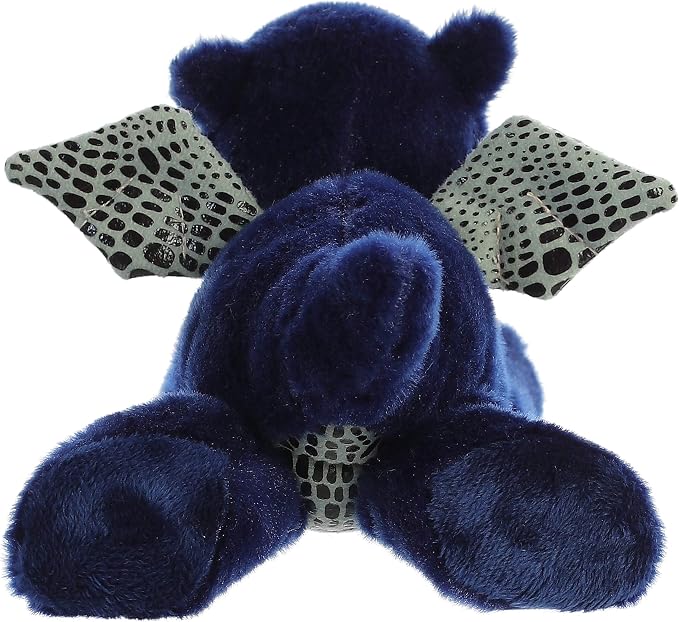 Aurora® Adorable Mini Flopsie™ Sapphire Dragon™ Stuffed Animal - Mini Companions Ready for Playful Adventures - for Kids All Ages, Toddlers, Adults, and Families - Blue 9.5 Inches