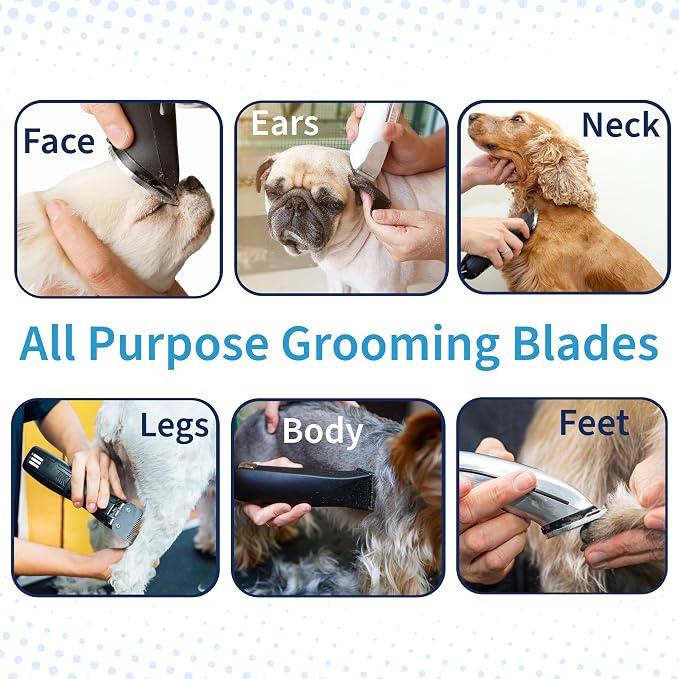 Detachable A Series Wide 4f Blade Dog Grooming Cuts Length 3 3/8" - 9.6mm Japanese High Carbon Steel Dog Grooming Blade Supplies | Detachable Blade Clippers (Compatible A5 Series(B4FW)