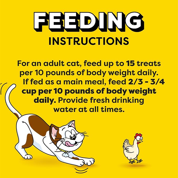 Temptations Cat Treats Indoor Care, Classic Crunchy and Soft Cat Treats, Tasty Chicken Flavor, 4.9 oz. Pouch (Pack of 10)