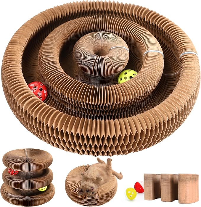 Double-Layer Cat Track Ball Toy, Cat Ball Adventure The Ultimate Interactive Mental Physical Exercise for Indoor Cats Toy