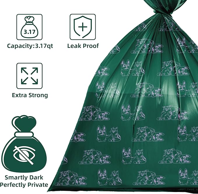 ATIFBOP Dog Poop Bags Rolls, Extra Thick and Leak-proof Poop Bags, Pet Waste Bag