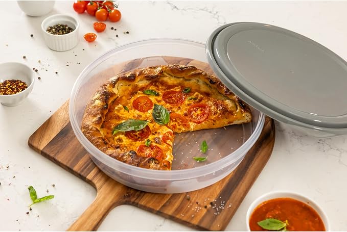 GoodCook EveryWare Extra Large 12 inch Round Container 4 pack, BPA Free