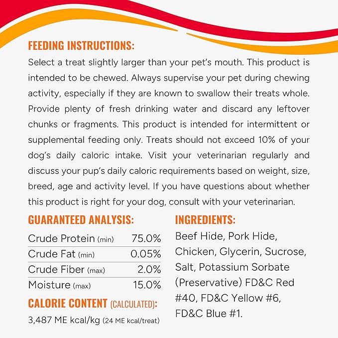 Good 'n' Fun Twists Long-Lasting Dog Treat, With Real Proteins, Beef Hide and Premium Chicken, Supports Dental Health, Mental Stimulation, 22 count