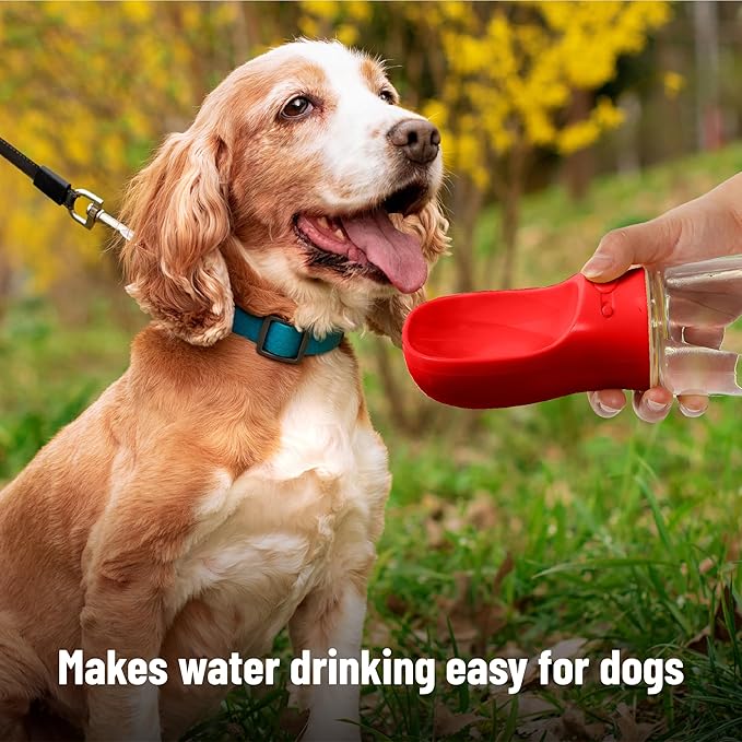 Mr. Pen- Portable Dog Water Bottle, 19 oz, Large, Leak Proof Puppy Water Dispenser with Drinking Feeder for Pets, Outdoor Walking, Hiking, Travel, Not Dishwasher Safe