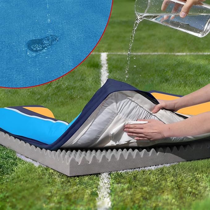 Comfort Expression Orthopedic Dog Bed for Extra Large Dogs 42x30 Inch, Waterproof Egg Crate Foam XL Pet Bed with Bolsters, Dog Couch with Washable Cover & Non-Slip Bottom, Houston
