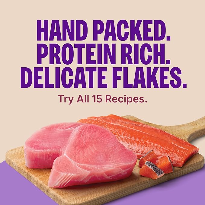 Wellness CORE Signature Selects Flaked Adult Canned Wet Cat Food, Natural, Protein Rich, Grain Free, Yellowfin Tuna and Tilapia Entrée Recipe, 2.8 oz, Pack of 12 Cans
