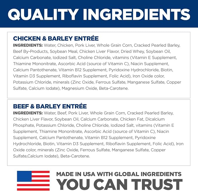 Hill's Science Diet Adult 1-6 Wet Dog Food Variety Pack, Chicken & Beef, 13 oz. Cans, 12-Pack
