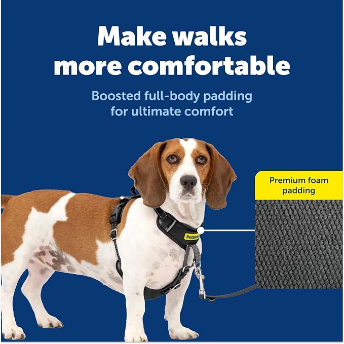PetSafe Easy Walk Comfort No-Pull Dog Harness Full-Body Padding - Better Walks on the First Use - 5 Points of Adjustment Small, Black