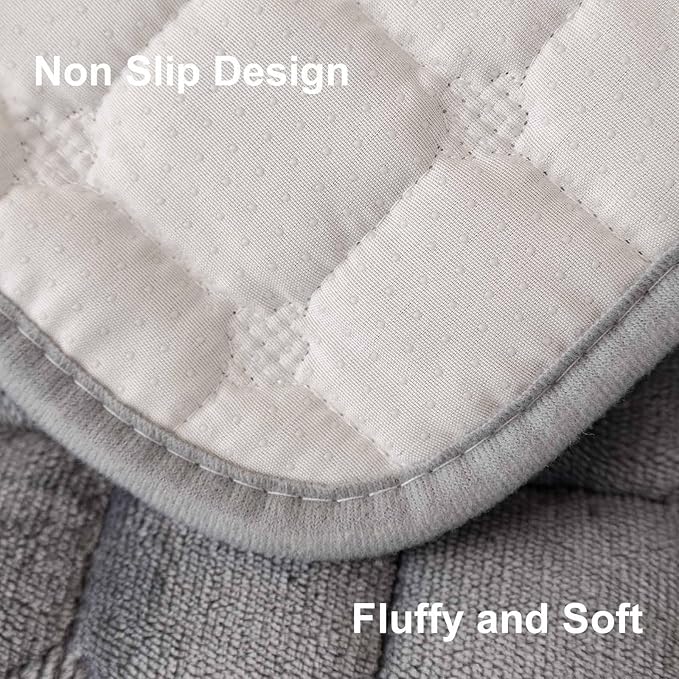 Velvet Washable Couch Cover for Pets Dogs, Non Slip Sectional Sofa Covers for 3 Cushion Couch Sofa L Sharped Sofa Arm Slipcover, Furniture Protector Covers(1 PCS 27"x27" Dark Grey)