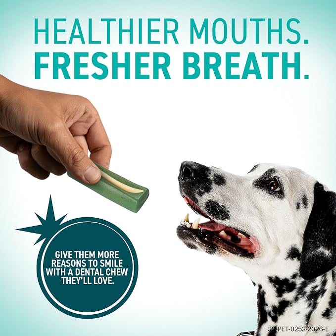 ORAVET Dental Chews for Dogs, Oral Care and Hygiene Chews (Medium Dogs, 25-50 lbs.) Purple Pouch, 30 Count