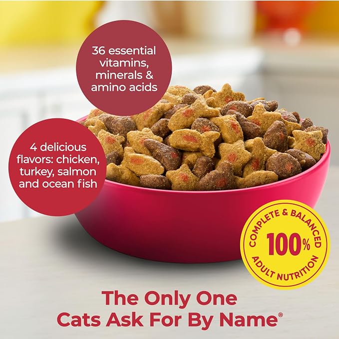 Meow Mix Hairball Control Dry Cat Food, 3.15 Pound Bag (Case of 4)