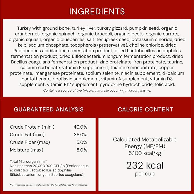 Stella & Chewy's Freeze-Dried Raw Tantalizing Turkey Meal Mixers- Dog Food Topper and Mixer - Made with 95% Cage-Free Turkey, Organs & Bone - Perfect for Picky Eaters - Grain-Free - 8 oz