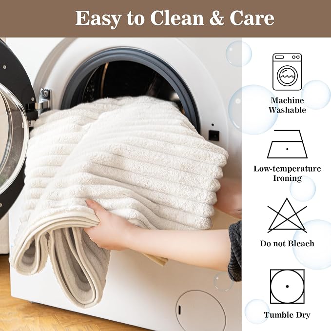 MYSKY HOME 100% Waterproof Couch Cover for Dogs Washable, Non Slip Couch Covers for 2 Cushion Sofa Pet Friendly, Thick Soft Sofa Covers Slipcovers Blanket Dog Bed Cover, Cream, 35"x63"