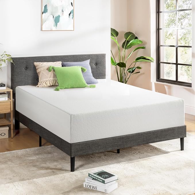 Best Price Mattress 14 Inch King Mattress Bed-In-A-Box, Green Tea Memory Foam