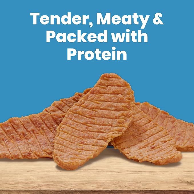 Blue Buffalo Nudges Jerky Cuts Dog Treats, Made in the USA with Natural Ingredients, Chicken, 10-oz Bag