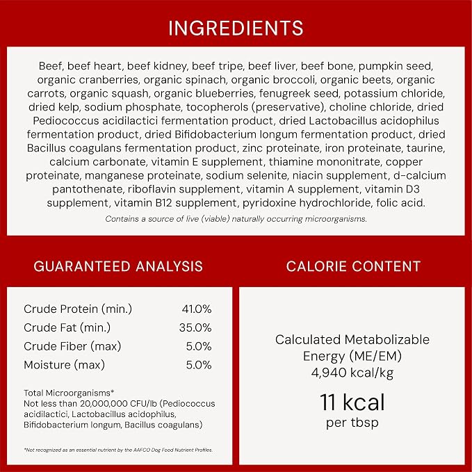 Stella & Chewy's Freeze-Dried Raw Marie’s Magical Dinner Dust - - Premium Beef Dog Food Topper with Organic Fruits & Vegetables - Perfect for Picky Eaters - 7oz