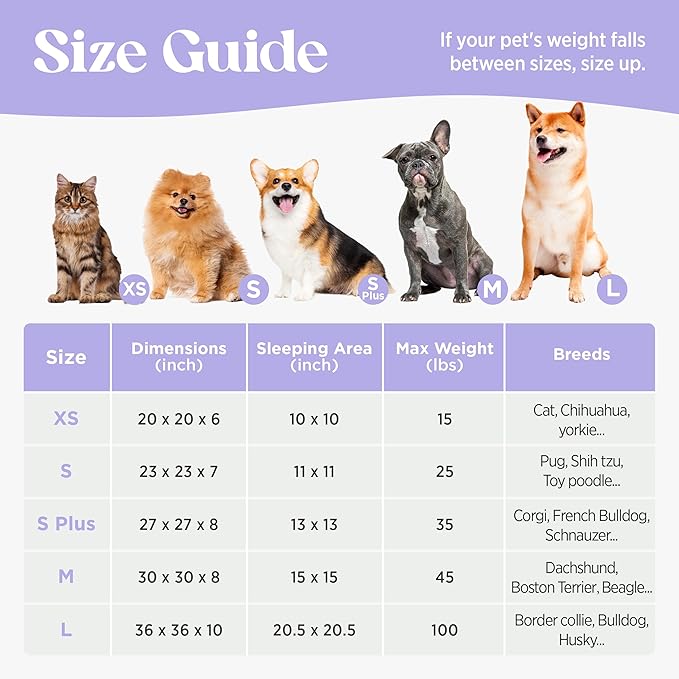 LE SURE Donut Small Dog Bed - Round Cat Beds Indoor Anti-Anxiety Calming Present for Pets, Washable Cute Modern Beds with Jacquard Shaggy Plush & Anti Slip Bottom，23 Inch, Brwon