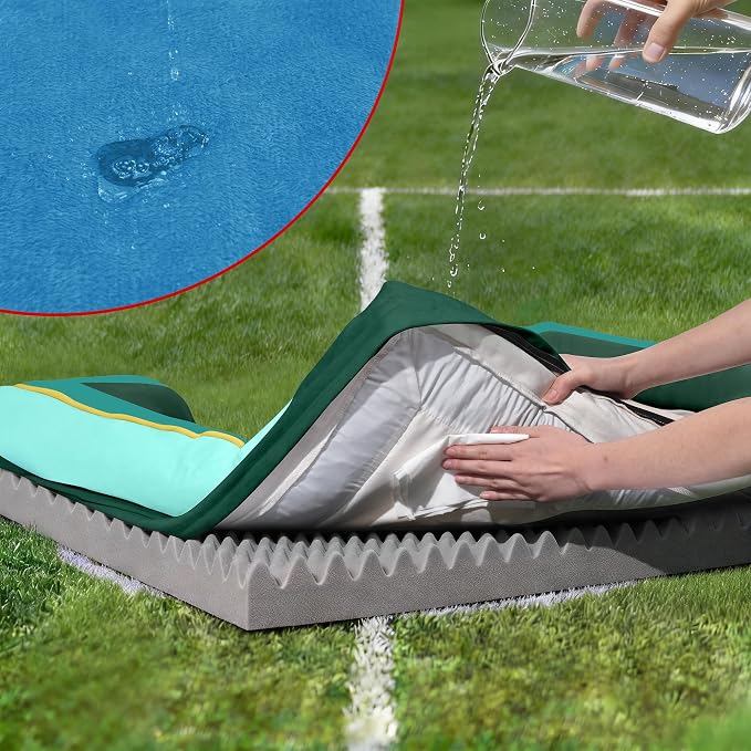 Comfort Expression Orthopedic Dog Bed for Large Dogs 36x27 Inch, Waterproof Egg Crate Foam Large Pet Bed with Bolsters, Dog Couch with Washable Cover & Non-Slip Bottom, Seattle