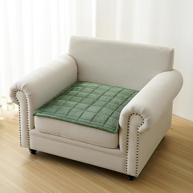 Couch Covers for Dogs Washable, Non Slip Couch Covers for Loveseat Sofa Pet Friendly, Soft Fuzzy Sofa Covers for Pet, Dog Couch Cover Furniture Protector(1PC,Green,27.6"x27.6")