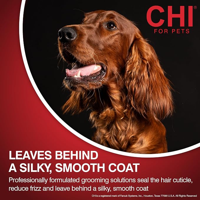 CHI for Dogs Tearless Puppy Shampoo with Silk Protein, Gentle Dog Wash for Young Coats, pH Balanced Sulfate and Paraben Free Formula, Puppies 8 Weeks+, Made in the USA, 16 Fl Oz
