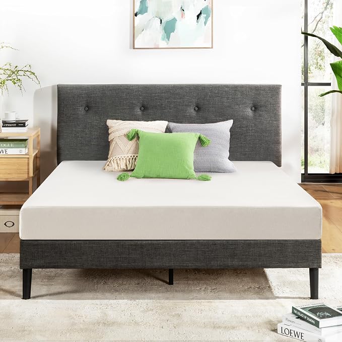 Best Price Mattres 6 inch Twin Mattress XL Long, Bed-In-A-Box, Green Tea Memory Foam,White