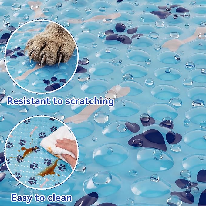 Pet Cooling Gel Pad with Patent Technology, 20in Dog Cooling Mat for Summer, Self-Cooling Mat for Medium/Small Dogs, Non-Slip Waterproof Durable Mat for Dog Beds, Car, Indoor & Outdoor Use