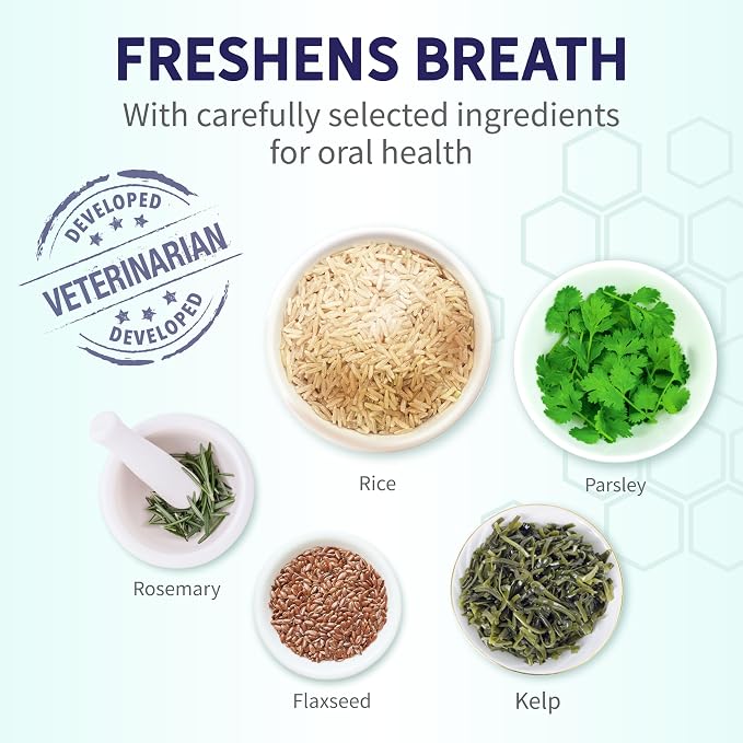 Health Extension Fresh Breath Dental Bones for Dogs, 8 Medium Bones, Freshens Breath, Cleans Teeth, Healthy Gums, Training or Reward, 6 oz Bag (Pack of 1)