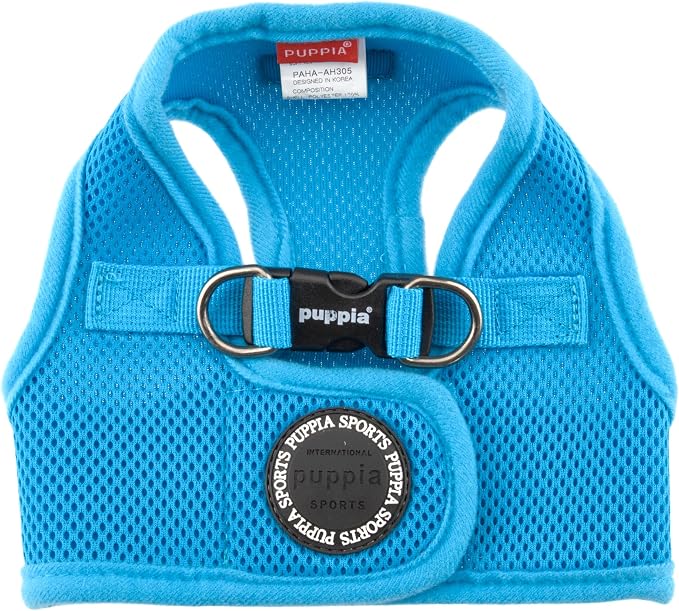 PUPPIA International Harness Soft B Vest, X-Large, Sky Blue
