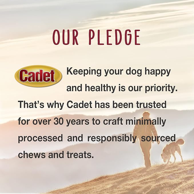 Cadet Gourmet Apple & Chicken Dog Treats Wraps - Healthy & Natural Chicken & Apple Dog Training Treats for Small & Large Breeds - Inspected & Tested in USA (28 oz.)