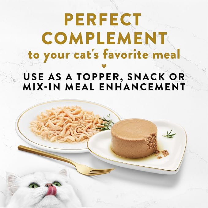 Purina Fancy Feast Appetizers Grain Free Wet Cat Food Complement White Meat Chicken Appetizer in a Savory Tuna Broth Cat Food Topper - (Pack of 10) 1.1 oz. Trays