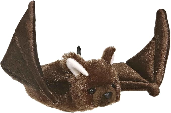 Aurora® Adorable Mini Flopsie™ Bat Stuffed Animal - Mini Companions Ready for Playful Adventures - for Kids All Ages, Toddlers, Adults, and Families - Brown 12 Inches
