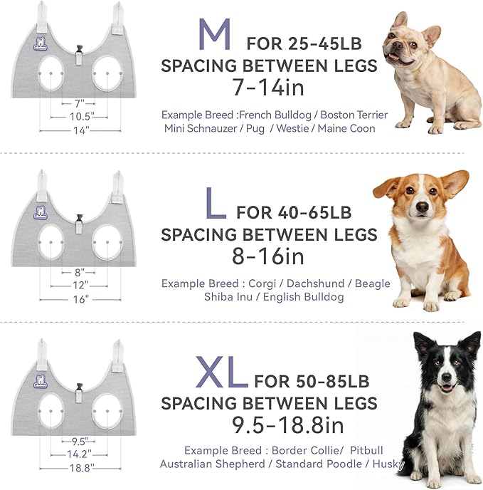 Loflaze Dog Grooming Hammock Harness for Dogs & Cats with Pet Nail Clipper Trimmer - Cat Hanger Sling for Trimming Clipping Nails- Dog Hammock Restraint Bag for Small Medium Large pet （ Purple XL）