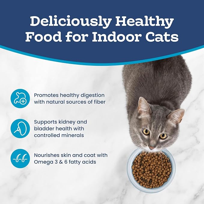 Blue Buffalo Tastefuls Natural Dry Food for Adult Indoor Cats, Chicken & Brown Rice Recipe, 22-lb. Bag