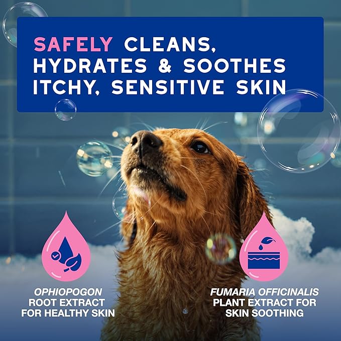 DOUXO SPA Soothing Dog Shampoo for Sensitive Skin, 16 fl oz, Skin-Friendly Formula Cleans and Soothes, Leaves The Coat Soft and Radiant