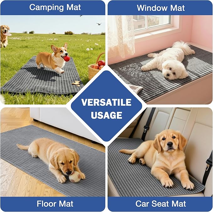MYSKY HOME 100% Waterproof Couch Cover for Dogs, Sectional Couch Covers, Non Slip 2 Pieces Sofa Slipcover, L Shape Sofa Cover Washable Furniture Protector for Pet, Dark Grey, 35"x70.9"+35"x70.9"