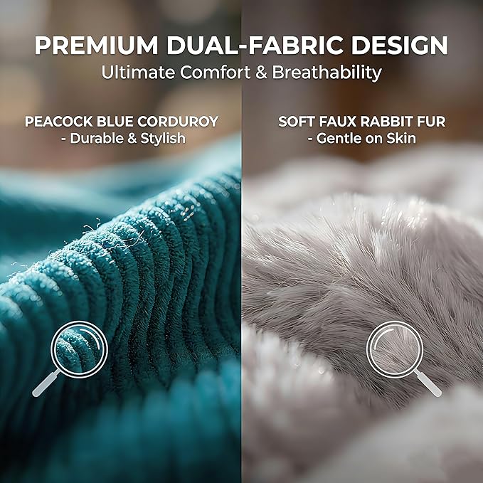 Dog Bed for Small Dogs - Bed for Medium Small Size Dogs Washable - Orthopedic, Calming & Warming Durable Pet Bed with Anti-Slip Bottom 25 Inches