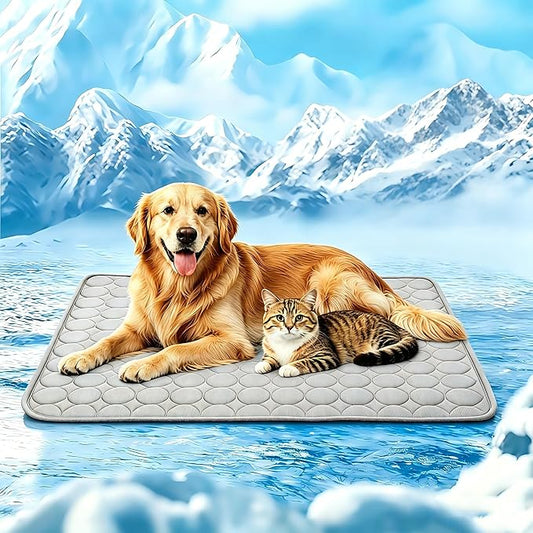 Dog Cooling Mat Arc-Chill Cooling Dog Bed Mats, Q-Max>0.4 Washable Pet Cooling Pad Breathable Cooling Mat for Dogs & Cats Indoor & Outdoor Car Seats