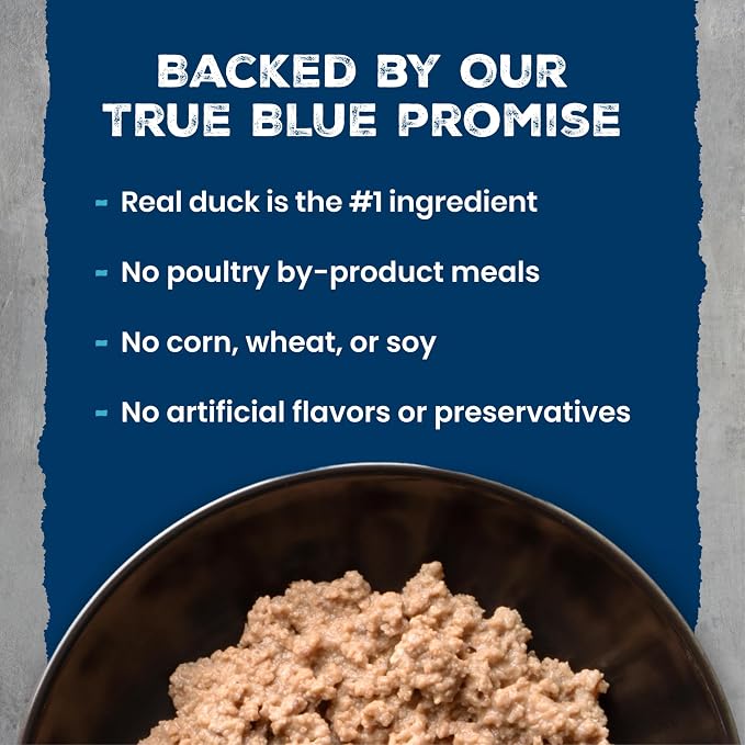 Blue Buffalo Wilderness Duck Paté Adult Wet Cat Food, High-Protein & Grain-Free Recipe Enhanced with Vitamins, Minerals, and Other Nutrients, 3-oz. Cans (24 Count)