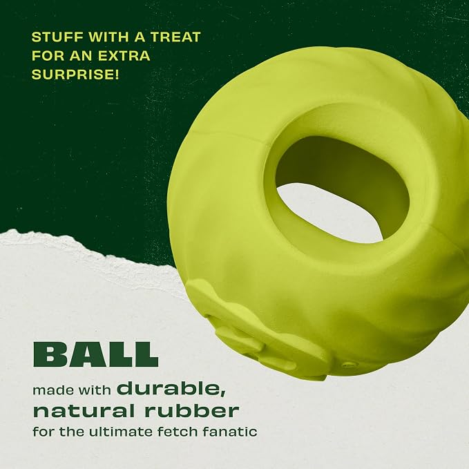 Benebone Rubber Ball, 4-Pack