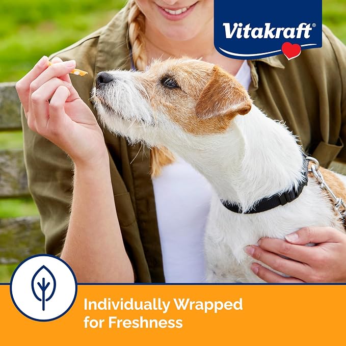 Vitakraft Treaties Smoked Chicken Dog Treats – Grain-Free, Meat-Rich Chews - Natural Smoke Flavor – Real Chicken No-Hide Dog Snacks, Moist & Meaty Texture – Individually Portioned Freshness – 4 Count