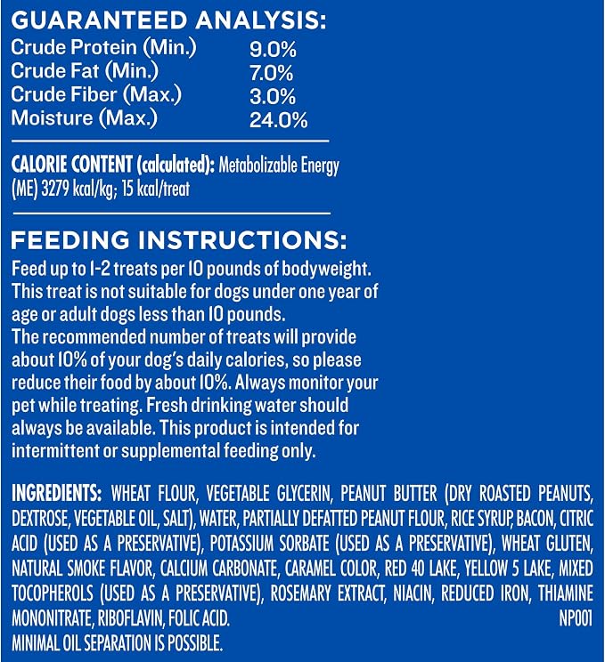 Milk-Bone Peanut Buttery Bites Soft Dog Treats with Jif Peanut Butter,11.8-Oz. Bag,(Pack of 2)
