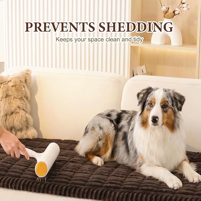 MEETSKY Couch Covers for 3 Cushion Sofa Pet Friendly, Non Slip Couch Cover for Dogs Washable, Soft Sofa Covers Couch Protector Covers, Dog Mat for Couches, Chocolate, 27.6" x 82.7"