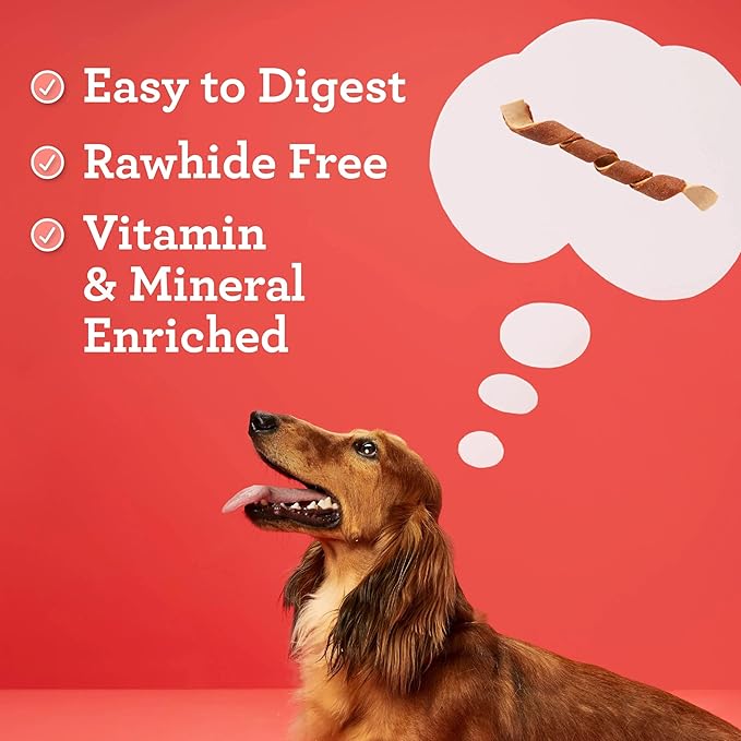 DreamBone Spirals Variety Pack Dog Treats, Daily Rawhide-Free Chew, Digests Safely and Completely, with Real Protein, Chicken, Beef, Pork and Veggies, 18 Count