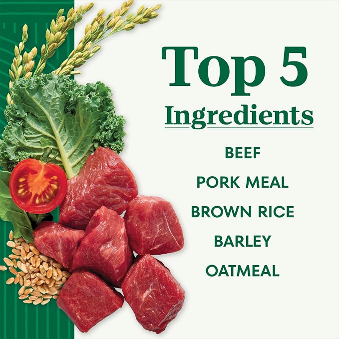 Nutro Natural Choice Dry Dog Food, Adult Dog Food Dry Beef and Brown Rice Recipe, 28 lbs.